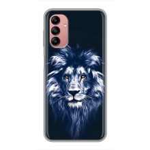Чехол со Львом для Samsung Galaxy A04s (VPrint) (Синий Лев)