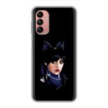 Чехлы Венсдей на Samsung Galaxy A04s Уэнсдей (AlphaPrint) (серьезная Уэнздей)