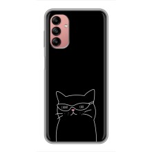 Чехол с рисунком кот на Samsung Galaxy A04s (Равнодушный кот)