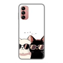 Чехол с рисунком кот на Samsung Galaxy A04s (Коты в очках)