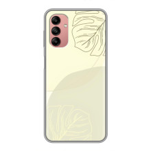 Чехол цветочный дизайн для Samsung Galaxy A04s – Зелёный фон