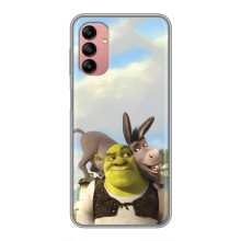 Чехол с мультфильмом Шрек на Samsung Galaxy A04s – Шрек и осел