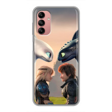 Чехол как приручить дракона на Samsung Galaxy A04s (Гикавка и Астрид)