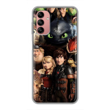 Чехол как приручить дракона на Samsung Galaxy A04s (Персонажи дракона)