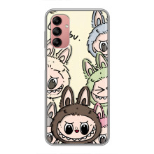 Чехол с Лабубу на Samsung Galaxy A04s – Коллаж Лабубу