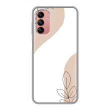 Силконовий чохол з принтом в квітах на Samsung Galaxy A04s – Нюдовий дизайн