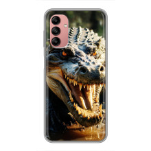 Чехол с картинкой «Хищники» для Samsung Galaxy A04s – Крокодил