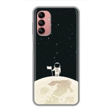Космические Чехлы для Самсунг А04с (VPrint) (На луне)