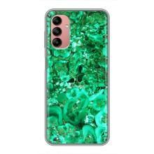 Мраморный чехол на Samsung Galaxy A04s (VPrint) (Салатный Мрамор)