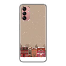 Новогодние, Праздничные Чехлы для Samsung Galaxy A04s - 2024 год (Зимний город)
