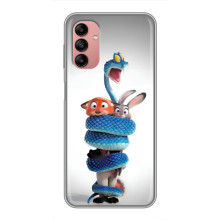 Силиконовый чехол с принтом Зоотрополіс для Samsung Galaxy A04s – Змея Зоо