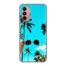Силиконовый чехол с КАРТИНКАМИ лето для Samsung Galaxy A04s (AlphaPrint) (Взгляд лето)