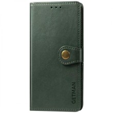 Кожаный чехол книжка GETMAN Gallant (PU) для Samsung Galaxy A05 – Зеленый
