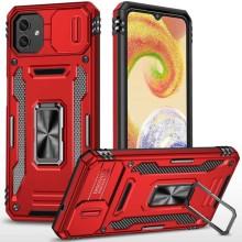 Ударопрочный чехол Camshield Army Ring для Samsung Galaxy A05 (Красный)