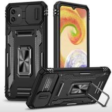 Ударопрочный чехол Camshield Army Ring для Samsung Galaxy A05 (Черный)