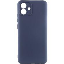 Чехол TPU GETMAN Liquid Silk Full Camera для Samsung Galaxy A05 (Синий)