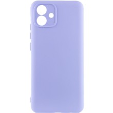 Чехол TPU GETMAN Liquid Silk Full Camera для Samsung Galaxy A05 (Сиреневый)