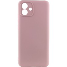 Чехол TPU GETMAN Liquid Silk Full Camera для Samsung Galaxy A05 (Розовый)
