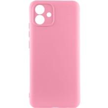 Чехол TPU GETMAN Liquid Silk Full Camera для Samsung Galaxy A05 – Розовый