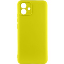 Чехол TPU GETMAN Liquid Silk Full Camera для Samsung Galaxy A05 (Желтый)