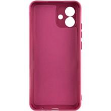 Чехол TPU GETMAN Liquid Silk Full Camera для Samsung Galaxy A05 – Бордовый