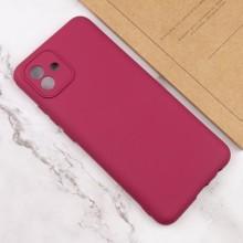 Чехол TPU GETMAN Liquid Silk Full Camera для Samsung Galaxy A05 – Бордовый