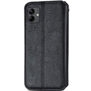 Шкіряний чохол-книжка GETMAN Cubic (PU) для Samsung Galaxy A05 – Чорний