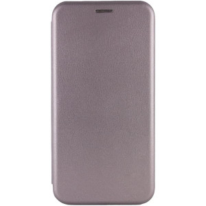 Кожаный чехол-книжка Classy для Samsung Galaxy A05 (Серый)
