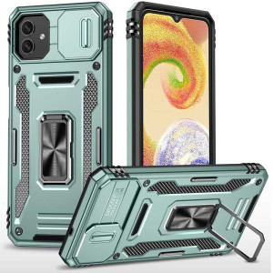 Ударопрочный чехол Camshield Army Ring для Samsung Galaxy A05 (Зеленый)