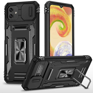 Ударопрочный чехол Camshield Army Ring для Samsung Galaxy A05 (Черный)