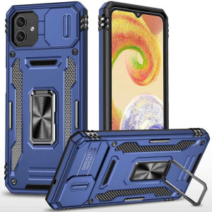 Ударопрочный чехол Camshield Army Ring для Samsung Galaxy A05 (Синий)