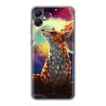 Чехлы с картинкой Лисички для Samsung Galaxy A05 (VPrint) (Лисица в космосе)