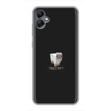 Чехол Майнкрафт на Samsung Galaxy A05 (AlphaPrint) Minecraft (Овечка Майнкрафт)