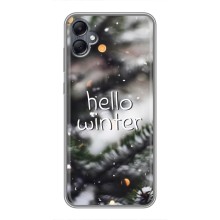 Новогодние, Праздничные Чехлы для Samsung Galaxy A05 - 2024 год (Hello winter)