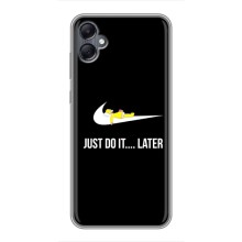 Силиконовый Чехол на Samsung Galaxy A05 с картинкой Nike – Later