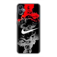 Силиконовый Чехол на Samsung Galaxy A05 с картинкой Nike (Nike дым)