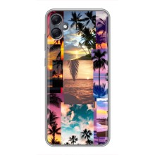 Силиконовый чехол с КАРТИНКАМИ лето для Samsung Galaxy A05 (AlphaPrint) (Летний отпуск)