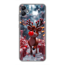 Яркий чехол для Samsung Galaxy A05 с Зимними Оленятами – Олень среди подарков