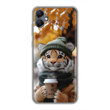 Друкований чохол 'Звірята з кавою' для Samsung Galaxy A05 – Тигр з кавою