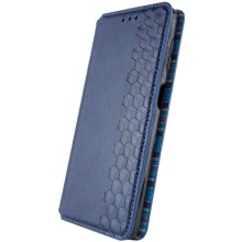 Кожаный чехол книжка GETMAN Cubic (PU) для Samsung Galaxy A05s – Синий