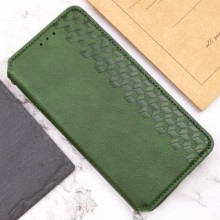 Кожаный чехол книжка GETMAN Cubic (PU) для Samsung Galaxy A05s – Зеленый