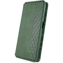 Шкіряний чохол книжка GETMAN Cubic (PU) для Samsung Galaxy A05s – Зелений
