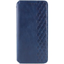 Кожаный чехол книжка GETMAN Cubic (PU) для Samsung Galaxy A05s – Синий