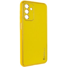 Кожаный чехол Xshield для Samsung Galaxy A05s – Желтый