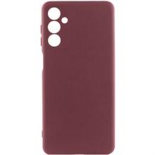 Чохол TPU GETMAN Liquid Silk Full Camera для Samsung Galaxy A05s – Бордовий