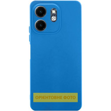Чехол TPU GETMAN Liquid Silk Full Camera для Samsung Galaxy A05s – Синий