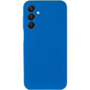Чехол TPU GETMAN Liquid Silk Full Camera для Samsung Galaxy A05s – Синий
