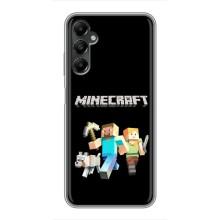 Чехол Майнкрафт на Samsung Galaxy A05s (AlphaPrint) Minecraft – герои Minecraft