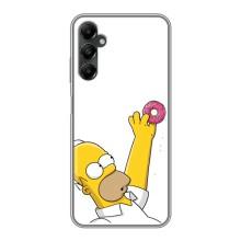 Чjхол з Сімпсонами для Samsung Galaxy A05s (VPrint) – Гомер з пончиком