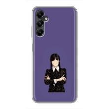 Чехлы Венсдей на Samsung Galaxy A05s Уэнсдей (AlphaPrint) (Уэнздей в черном)